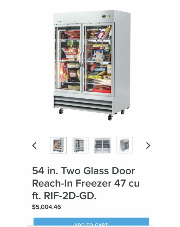 Glass Door Reach-In Freeze - Image 2