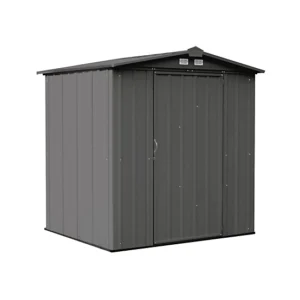 Arrow 6 ft. x 5 ft. EZEE Steel Low Gable Shed, Charcoal