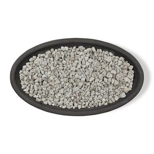 Real Flame 48.25 in. x 28.25 in. Riverside Oval Propane Gas Fire Bowl, Shale