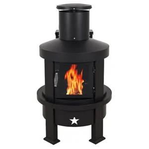 Even Embers Pellet Chiminea, 100 sq. ft., 70,000 BTU