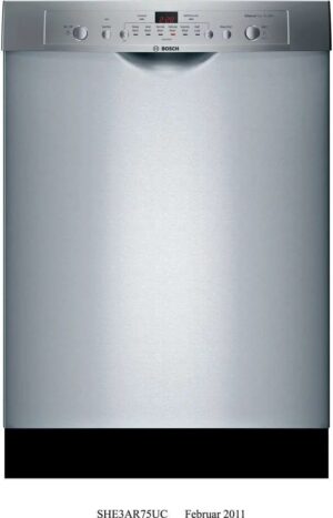 Bosch Ascenta 24″ SHE3AR75UC Built-In Dishwasher – Stainless Steel