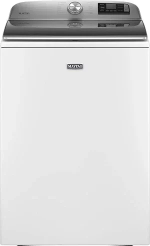 Maytag – 5.3 Cu. Ft. High Efficiency Smart Top Load Washer with Extra Power Button – White