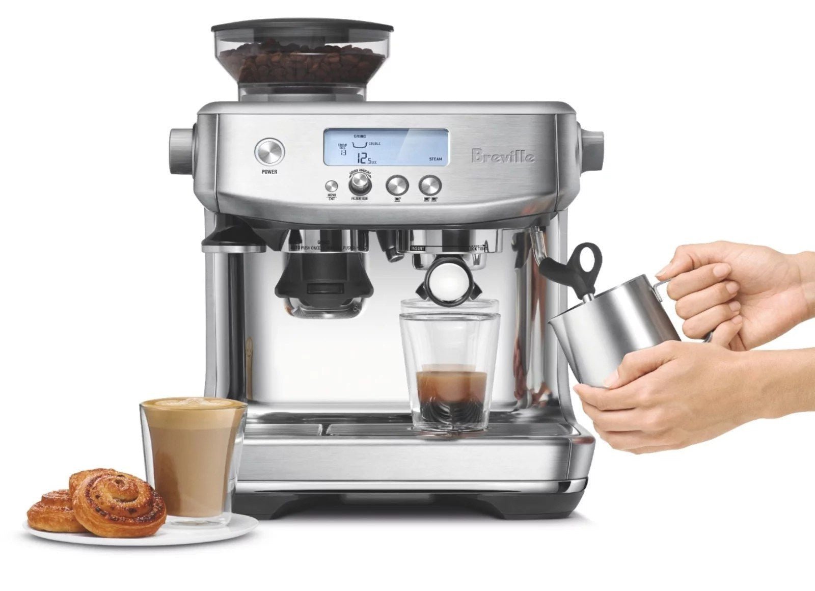 Breville BES878BSS The Barista Pro Espresso Machine – Stainless Steel - Image 5