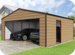VersaTube 24x24x9 Frontier Steel Garage Kit