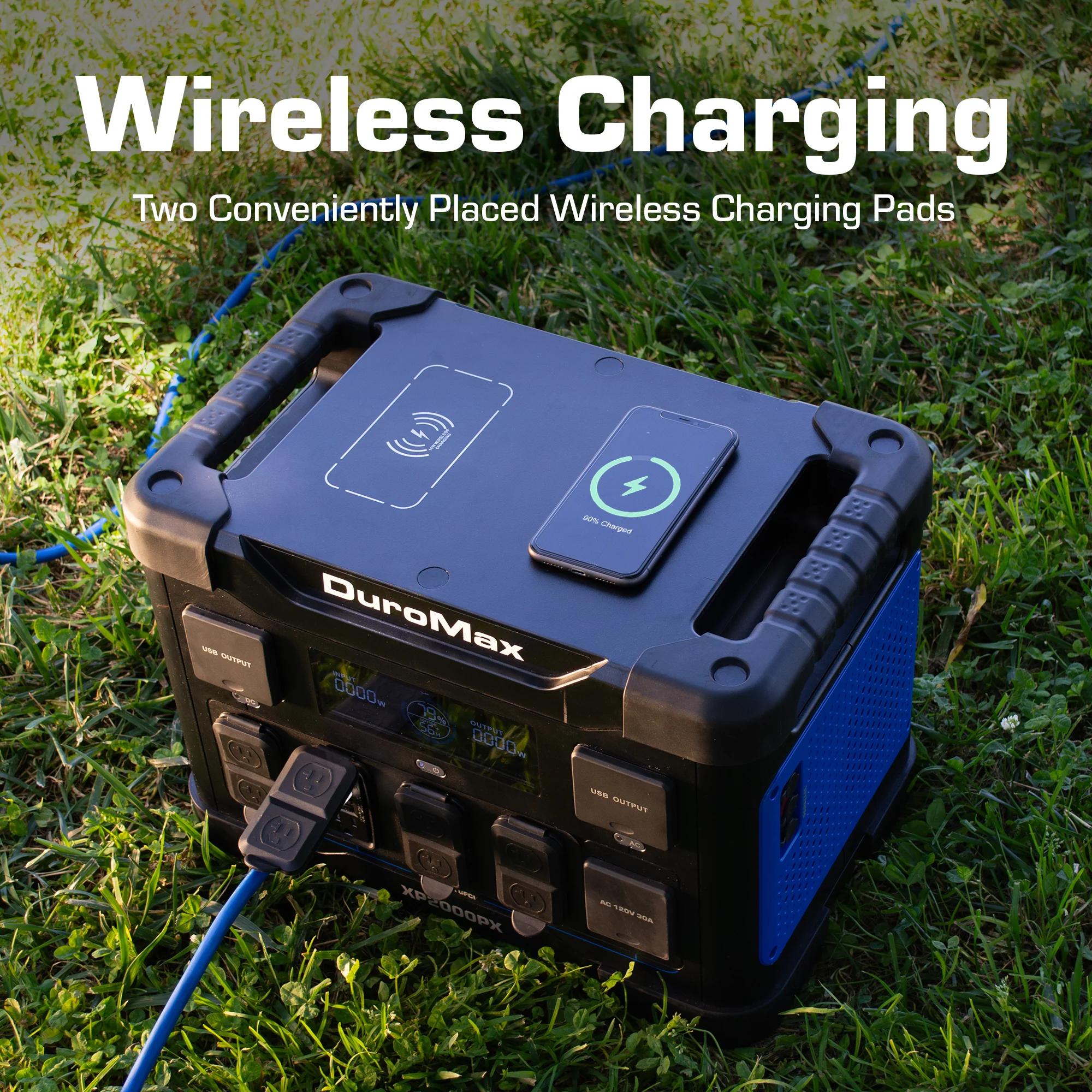 DuroMax XP2000PX 2000 Watt 1843 Wh LiFePO4 Portable Battery Backup Power Station - Image 3