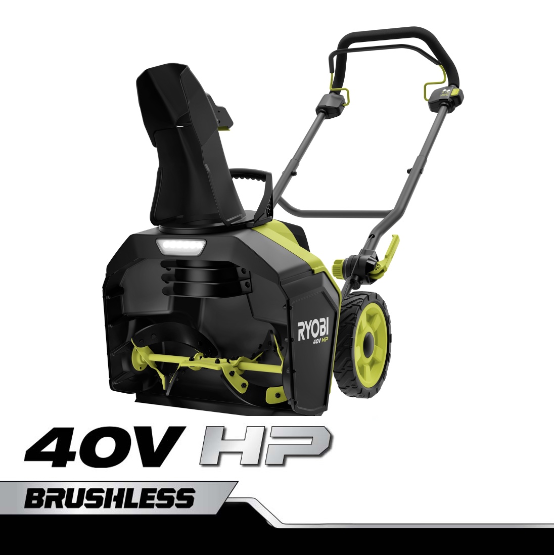 RYOBI 40V HP Brushless 18 in. Single-Stage Cordless Electric Snow Blower